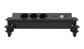  G4703-2AC1H1R Розеточный блок POWER BOX черный