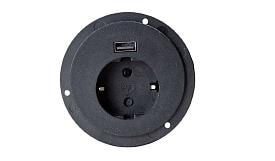 G5201-1UC Розеточный блок POWER GROMMET черный