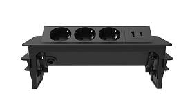 G4703-2AC Розеточный блок POWER BOX черный